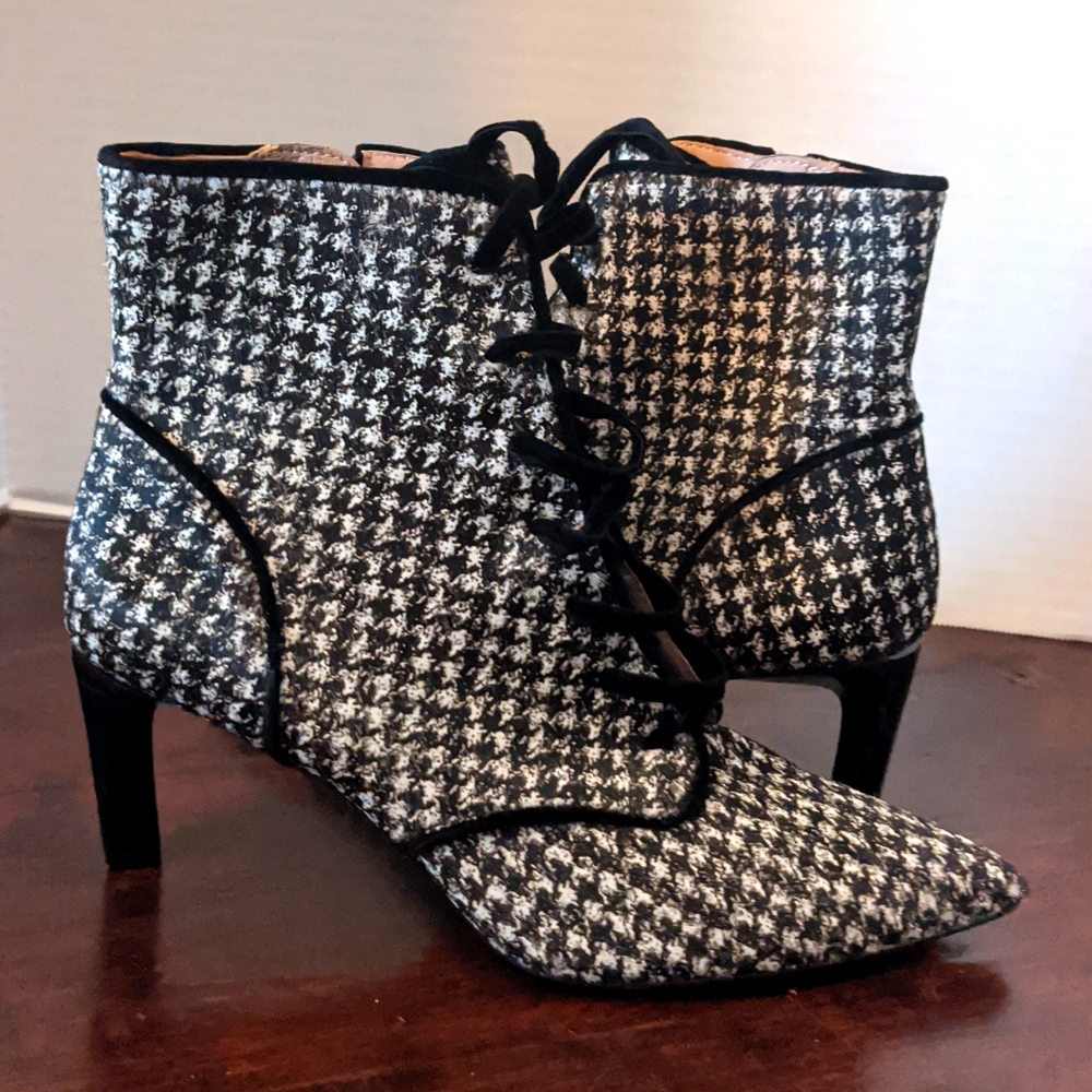 AD & Daughters Houndstooth booties